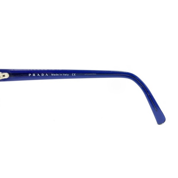 PRADA VPR12E 0AX-1O1 Transparent Blue Eyeglasses Frames 52-16 140 Italy Designer - Picture 9 of 12